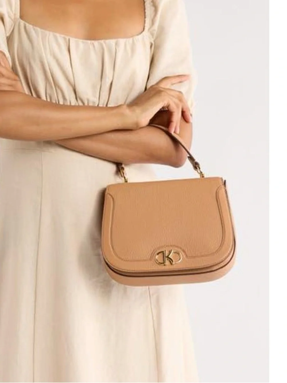 Kate Spade Pebble Leather Shoulder Bag in Tan